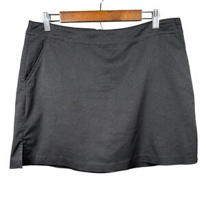 Lady Hagen Womens Golf Skort Skirt Black Size 12 Athletic Built in Shorts